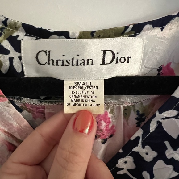 Christian Dior Vintage Floral Nightgown, Small - Picture 2 of 5